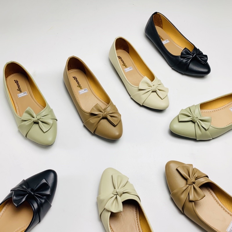 Sepatu Wanita Flat Shoes Ramage  Sol Karet Lentur tidak Licin