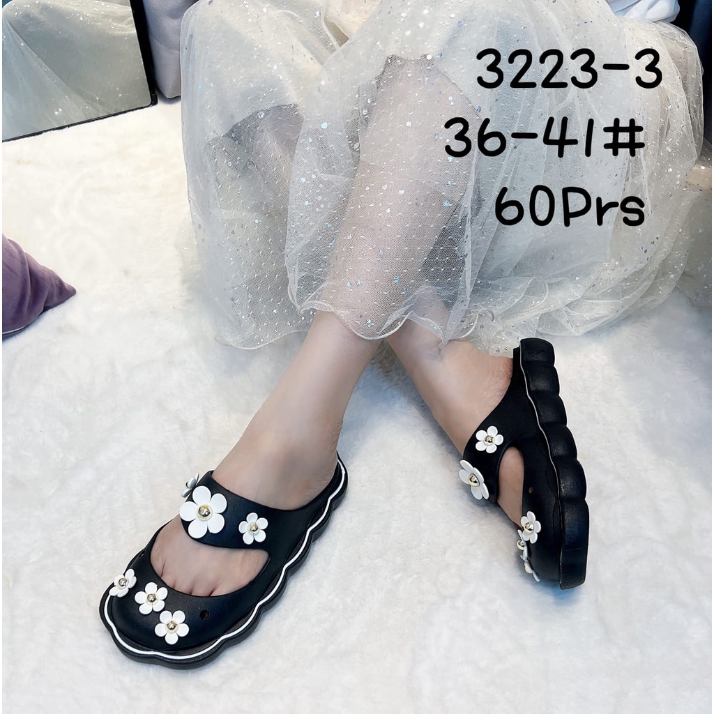 Sandal Selop Jelly HANABI BUNGA / Sandal Import Karet Tebal
