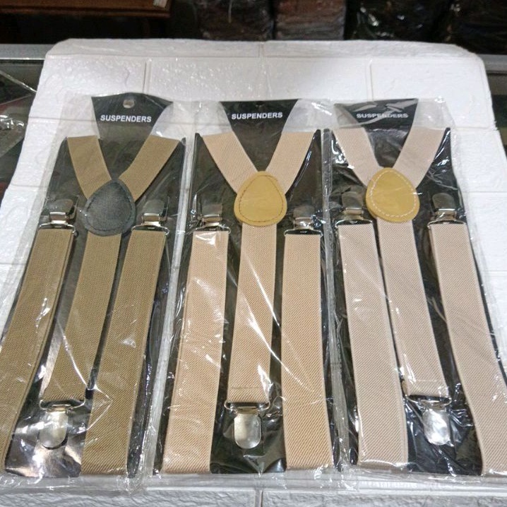 Suspender Bretel Pria Wanita || Tali Kodok Elastis || Sabuk Jojon