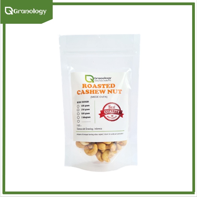 Roasted Cashew Nut / Kacang Mede Oven Pure Original Sehat (100 gram) by Granology