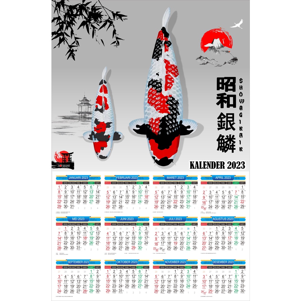 

CETAK KALENDER CUSTOM 2023 / CETAK KALENDER KOI LOVERS / KALENDER CUSTOM IKAN KOI / KALENDER 2023 TERMURAH-A02