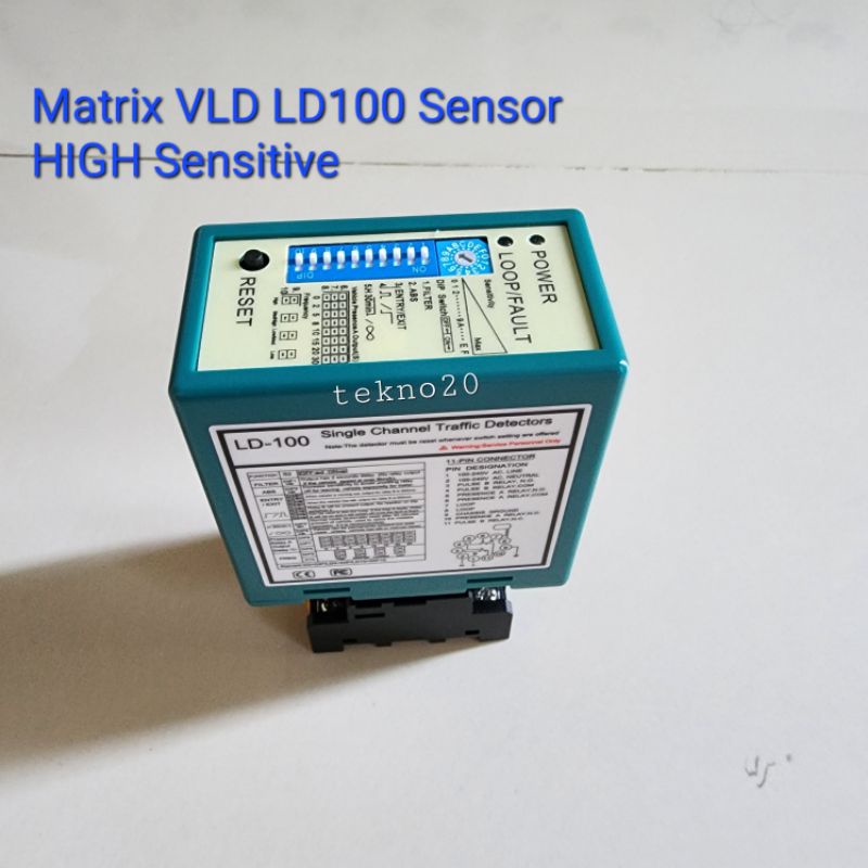 Matrix Loop Hijau LD100 Vehicle Loop Detector Single LD100 Sensor Parkir High Sensitive