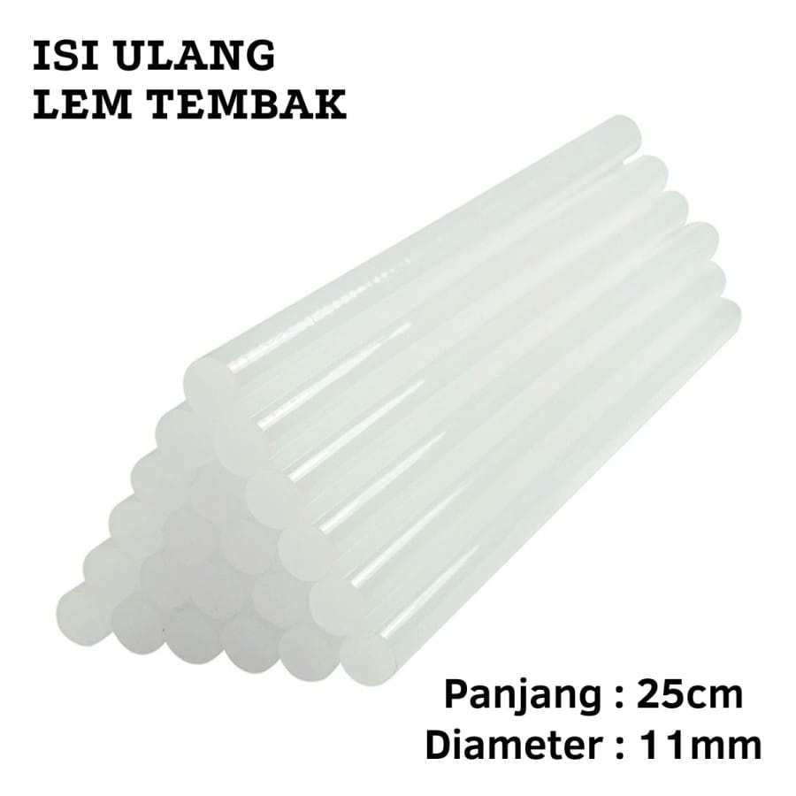 Lem Bakar Kecil Glue Gun Stick / Isi Ulang Lem Tembak / Reffil Lem Tembak / Lem Lilin Transparan