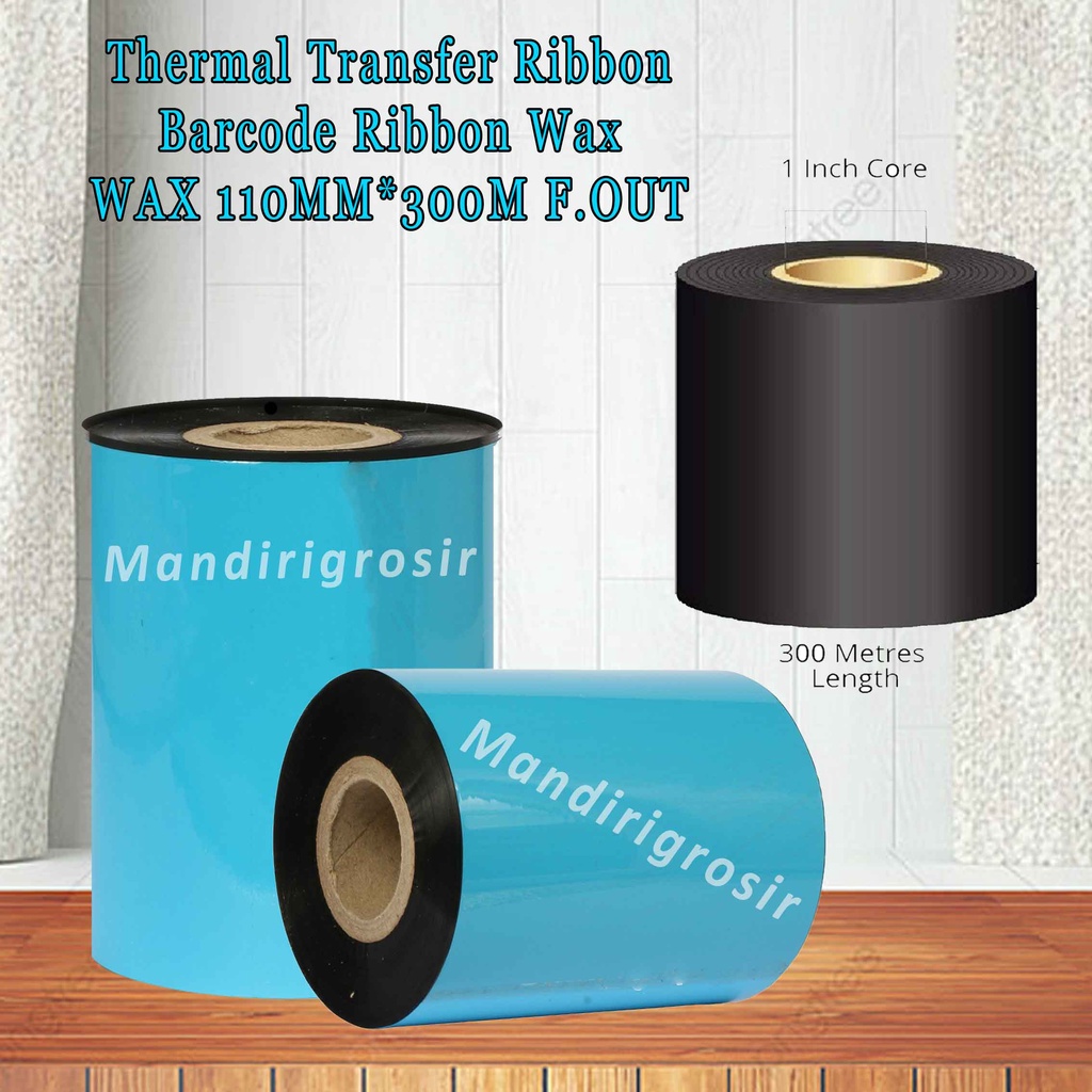 Thermal Transfer Ribbon * Barcode Ribbon * Premium Wax * Wax 110mm x 300m