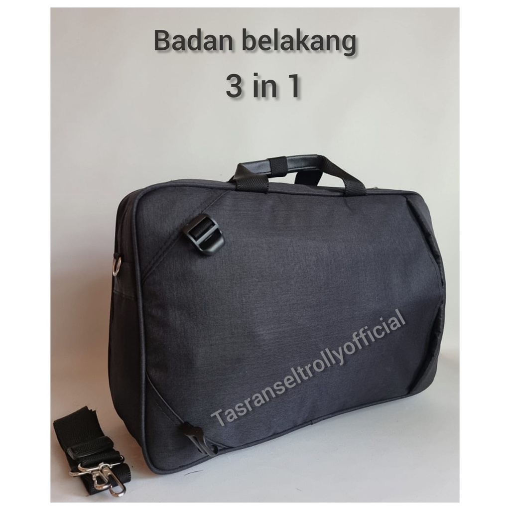 Tas Kerja kantor Laptop Polo Interclub ukuran 17inch 3 in 1 original