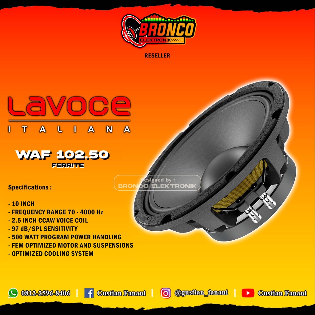 SPEAKER LAVOCE WAF 102.50