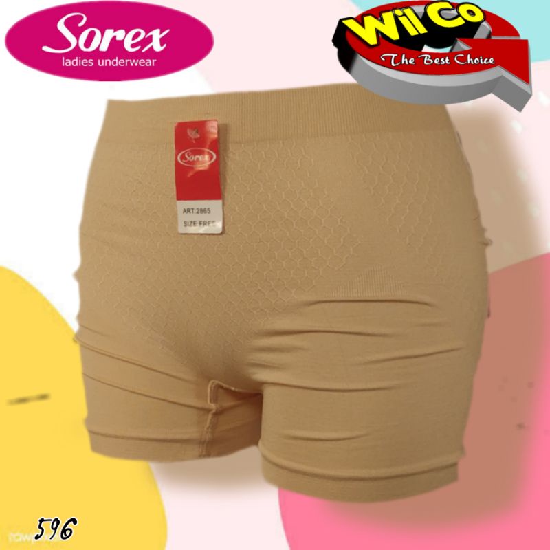 K596 - (Harga Per 1 Potong) SHORTPANTS CELANA DALAM STRETCH PENDEK WANITA SOREX RAJUT SEAMLESS FREE SIZE SETARA M - L