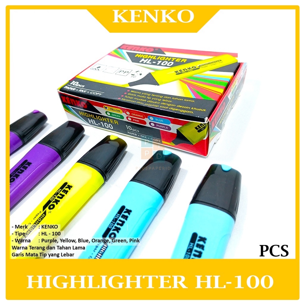 

KENKO - HIGHLIGHTER HL-100 - Marker - Pcs