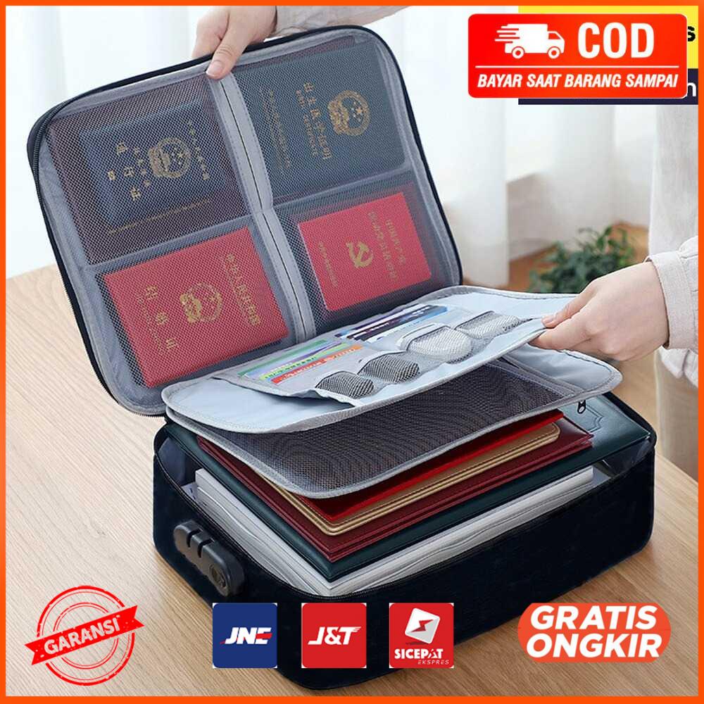 Tas Travel Organizer Three Layer Password Lock KA51