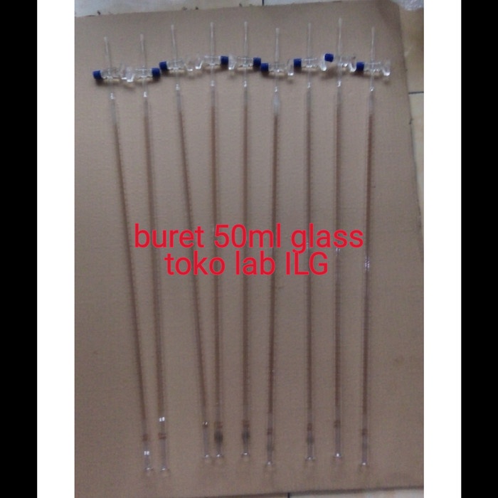 Buret 50 ml pyrex kran gelas grade A