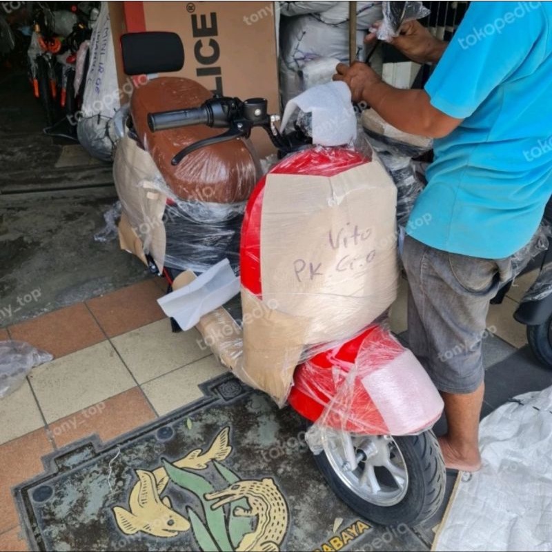 Sepeda Motor Listrik Seli Vespa Vito Migo Scoppy Scopy Pasific Exotic Aki