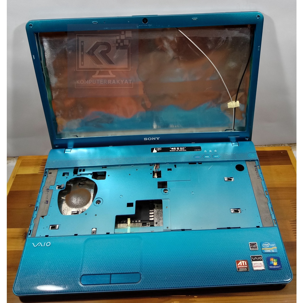 Casing Laptop Sony Vaio PCG-7121CP Biru Original