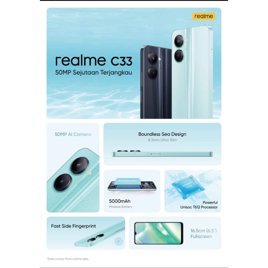 REALME C33 3/32 -4/64 -GARANSI RESMI