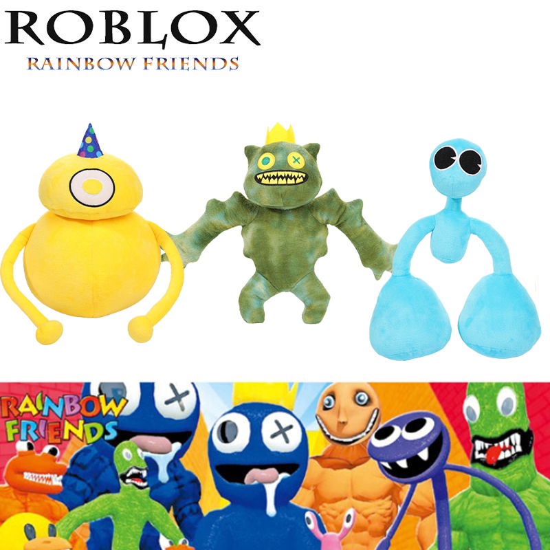 New Game Roblox Rainbow Friends Villain Plush Toy Long Hand Monster Soft Doll Xmas Gift