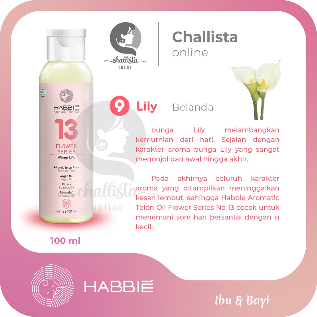 HABBIE MINYAK TELON HABBIE FLOWER SERIES