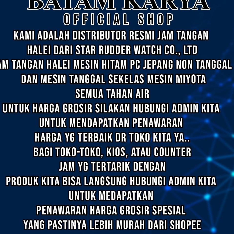 [KODE 6] #Jam Tangan Halei ORI #Garansi 1 Tahun #Jam Tangan Rantai Couple Petak Original Murah Halei