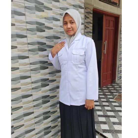 "RDD.18Oc22l" Baju Dinas Putih wanita Baju Putih PNS/ASN, Guru, Kemeja kerja wanita, Baju Pdh Putih 
