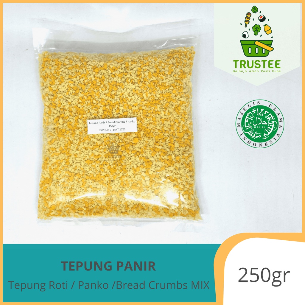 Tepung Roti / Tepung Panir / Panko / Bread Crumbs MIX 250gr