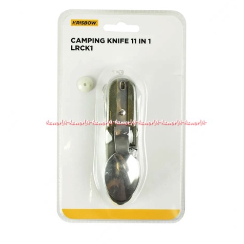 Krisbow Camping Knife 11in1 Lrck1 Pisau Sendok Garpu Lipat Untuk Travelling Kemah Kris Bow Kinfe For