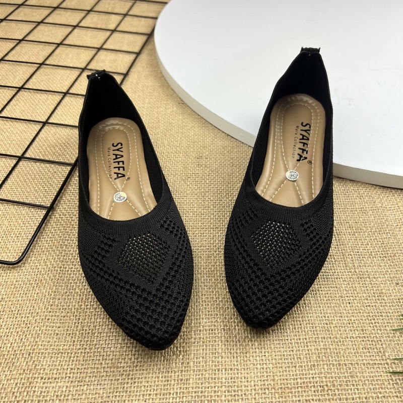 MARASYAFFA - SEPATU FLAT RAJUT WANITA (MS*26))