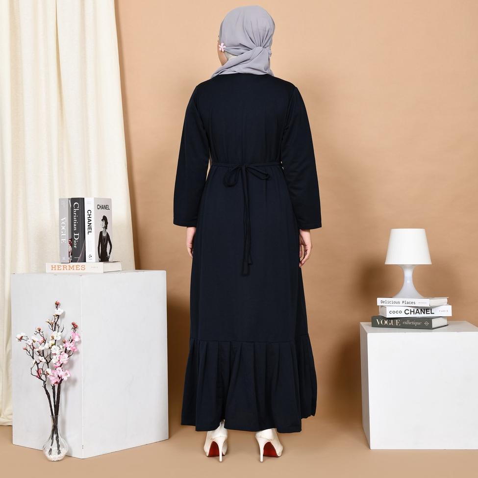 Berly Plit Dress Navy M14552 R4S2 - Gamis Muslim "UKR.22Oc22g"