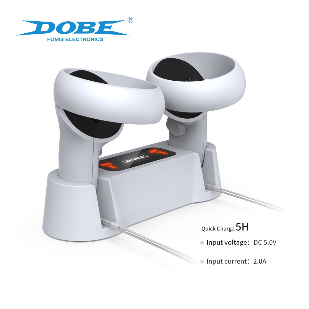 Dobe Charging Dock Charger Kit + Battery Controller for Quest 2 / Meta Quest 2 Aksesoris