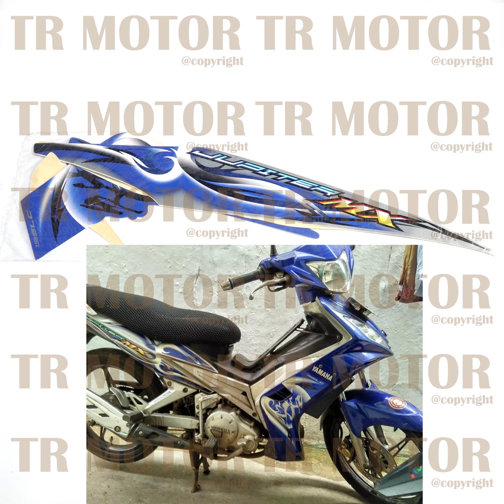 Stiker Motor Jupiter MX 2008 Sticker Striping Lis Full Set Motor