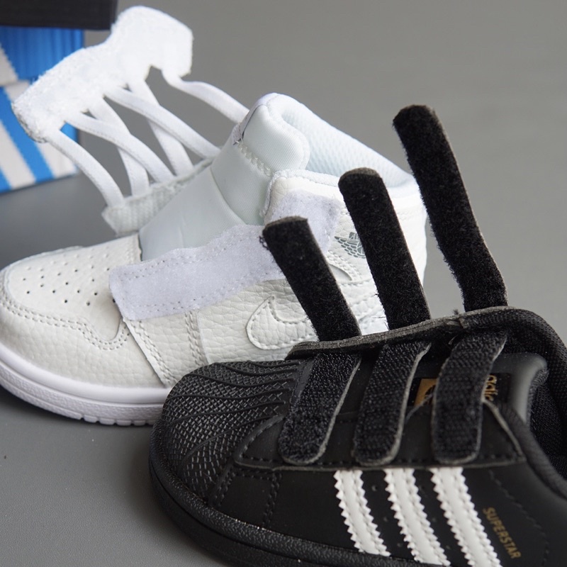 Sepatu sneaker anak anak unisex HITAM PUTIH KW SUPER import