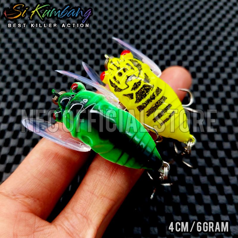 Lure Minnow Si Kumbang Floating 4 cm 6 gram Floating seperti hewan berenang