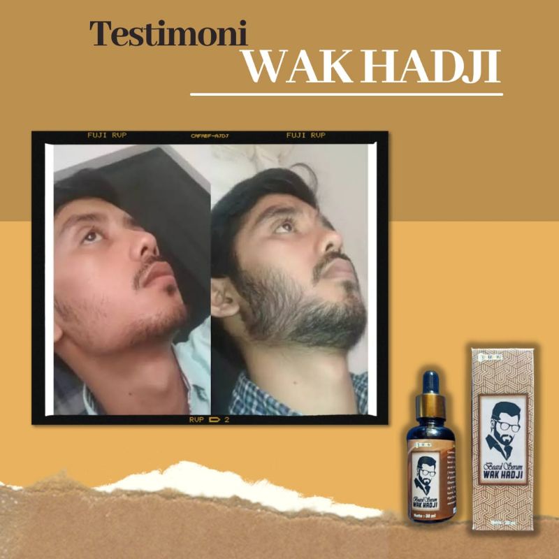 Beard Serum WAK HADJI Penumbuh Brewok Jambang Kumis Jenggot Cepat Ampuh Tanpa Efek Samping Tercepat Havana Havanha