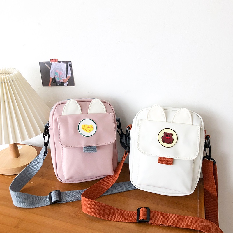 [BISA COD] S8989 Tas Canvas Tas Selempang Wanita Korea Sling Bag Perempuan Tahan Air Stylish