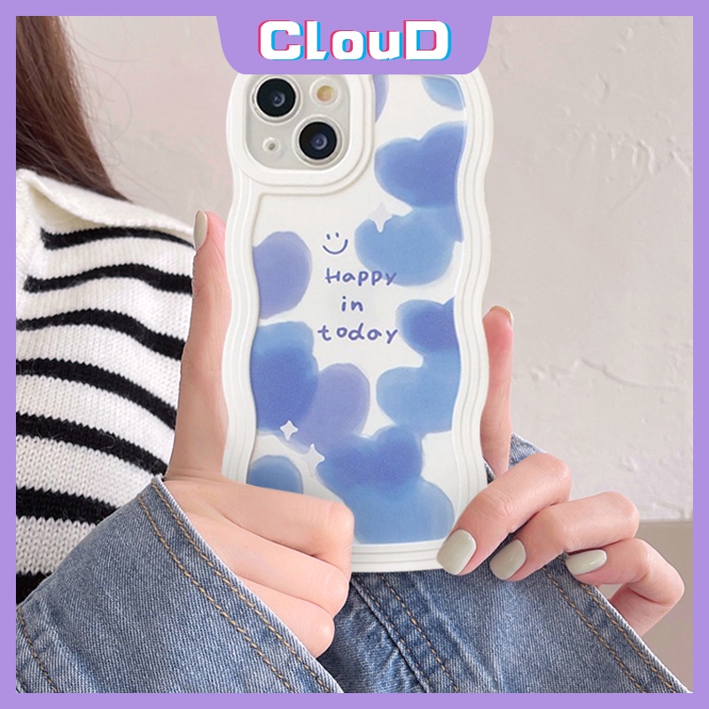 Soft Case Tpu Motif Hati Smiley Untuk iPhone XR 11 13 12 14 Pro Max X XS Max 14 7 8 Plus 6 6s Plus SE 2020