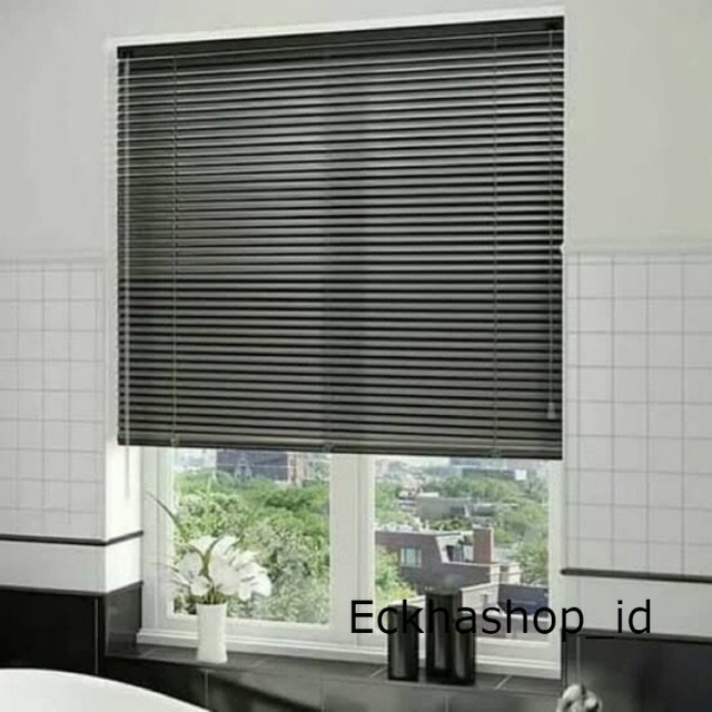 Tirai gorden gulung pvc / venetian blinds 60x180cm 25mm / Tirai Gulung