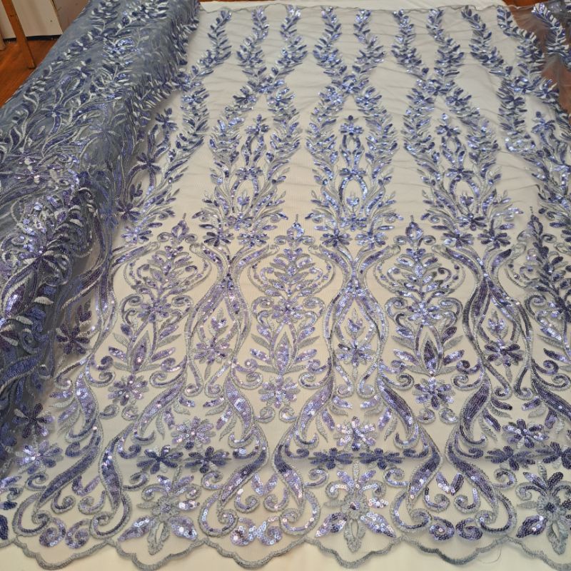 kain tile bordir full payet import jepang