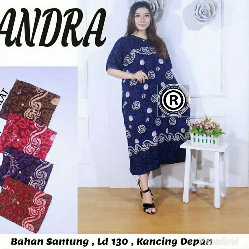 ➚ DASTER JUMBO LD 130 MURAH | DASTER BUSUI BUMIL JUMBO KEKINIAN LENGAN PENDEK KANCING DEPAN GROSIR A