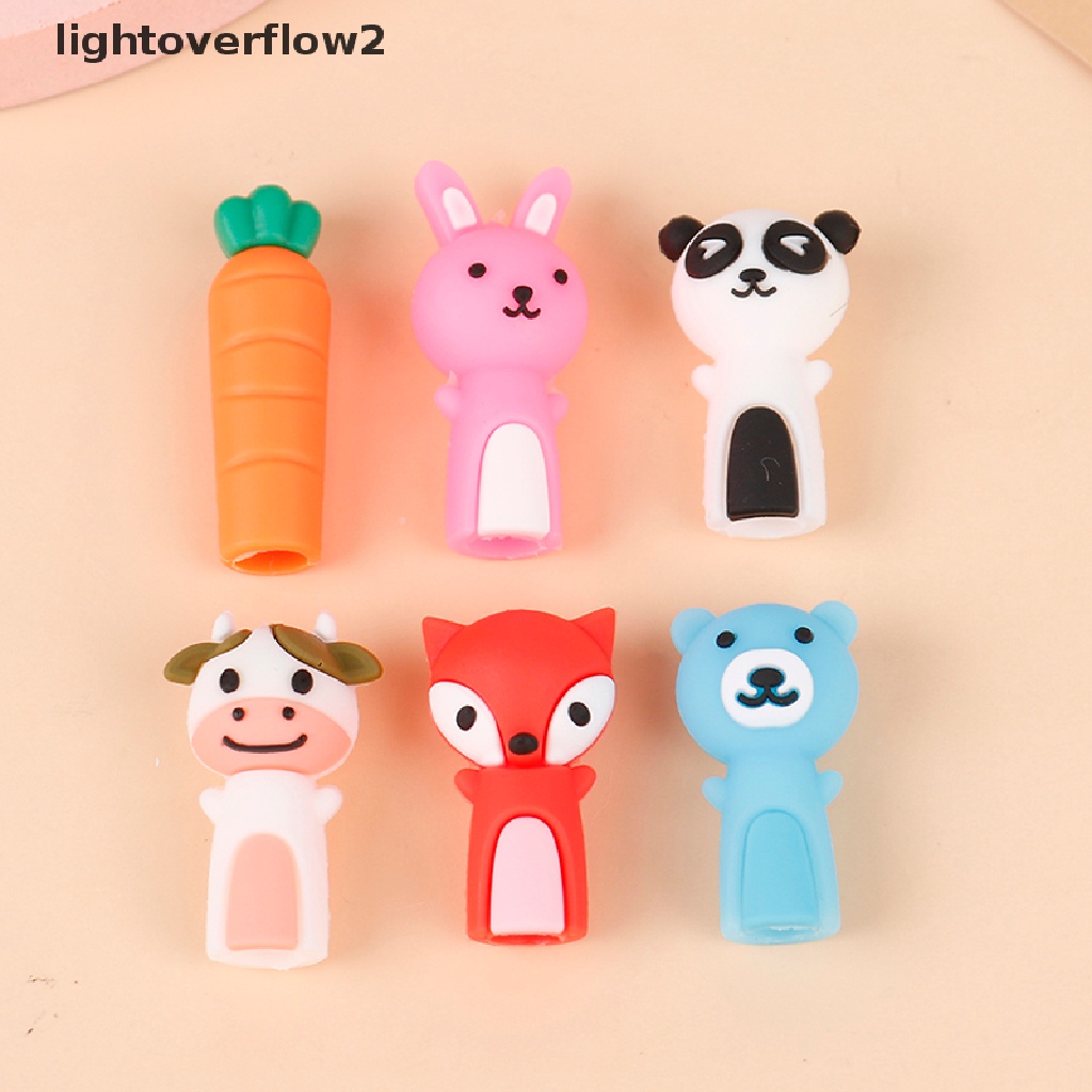 (lightoverflow2) 3pcs / 1 Set Tutup Pensil / Kosmetik / Makeup Bahan Silikon