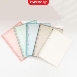Flashee Binder Note B5 Cover Mika Transparan Putih Loose Leaf Binder B5 26 Ring