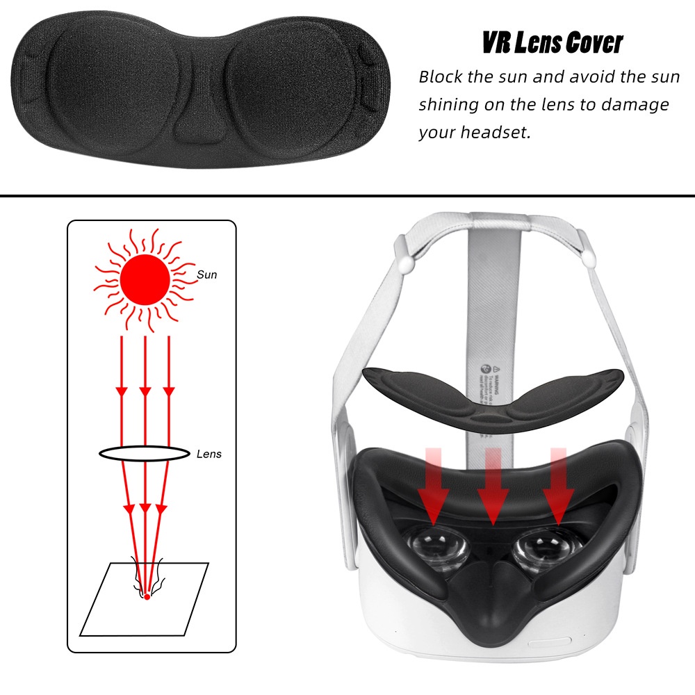 Silikon Silicone VR Cover Face Mask / Eye Mask Headset For Quest 2 / Meta Quest 2 Aksesoris