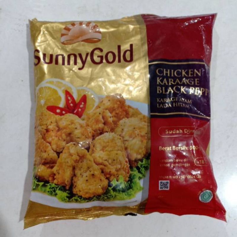 

Sunny Gold Chicken Karage Blackpaper ukuran 500 gram