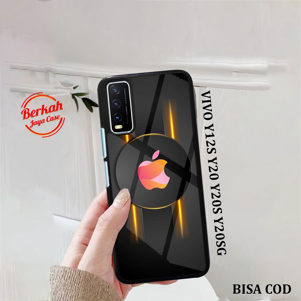 Case VIVO Y12S Y20 Y20S Y20SG Casing VIVO Y12S Y20 Y20S Y20SG case APEL BLACKGROUND Case hp kondom h