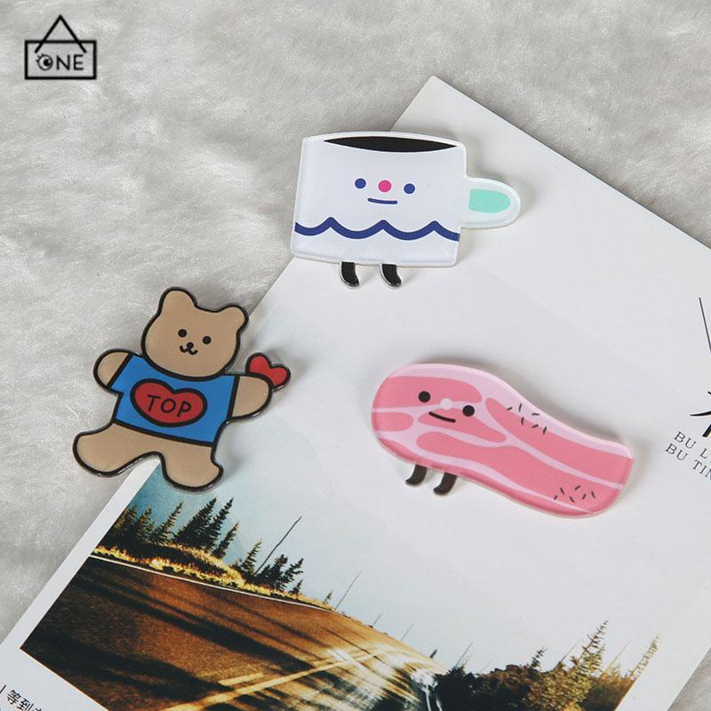 COD❤️Korean Style Pin Brooch Bros Cute Aesthetic Karakter Akrilik-A.one