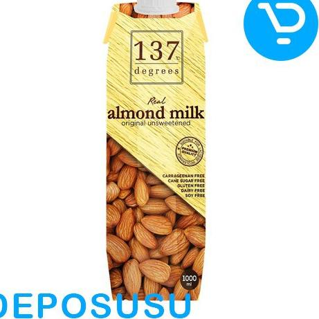 

Ready Stok 137°c DEGREES ALMOND MILK 1 LITER ORIGINAL UNSWEETENED !!