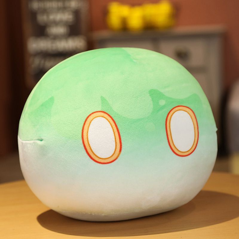 30cm Mainan Boneka Bantal Stuffed Plush Genshin Impact Slime Lucu Untuk Hadiah