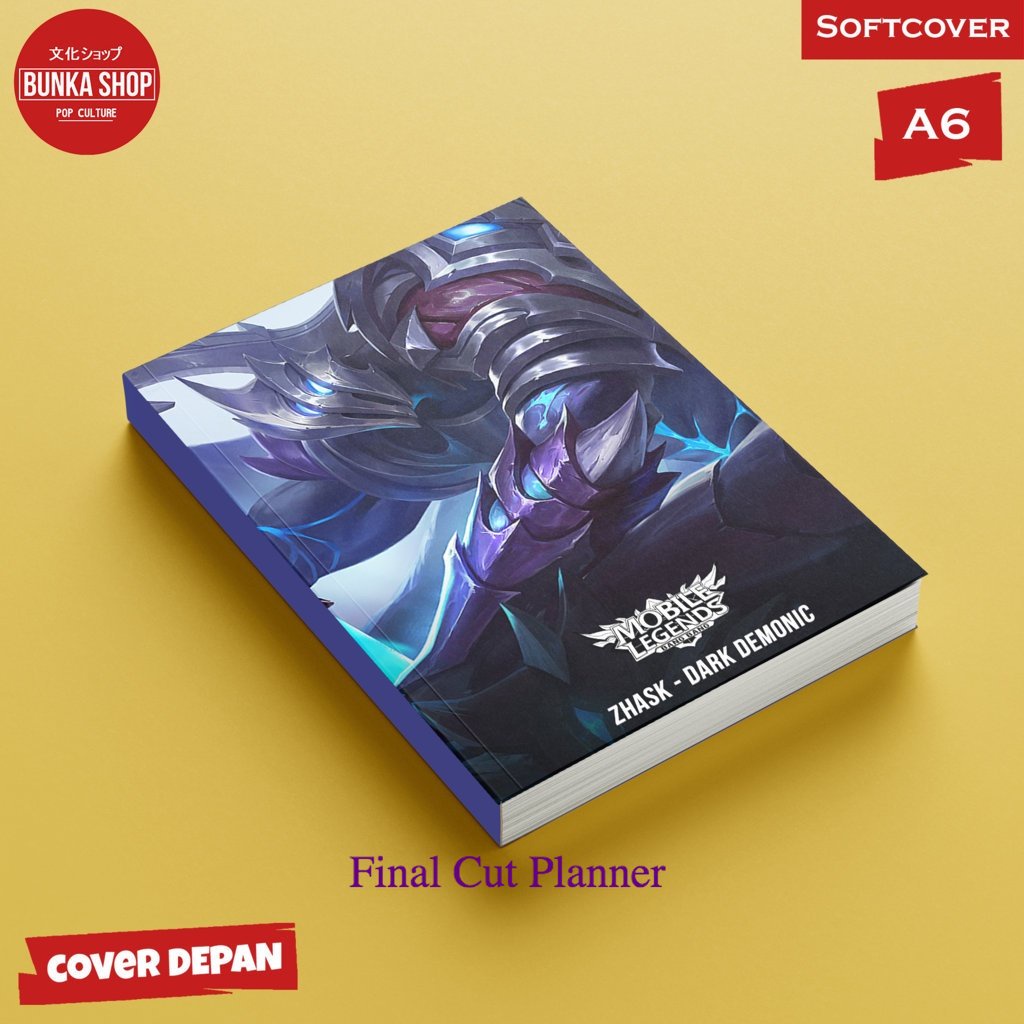 

Pocket Note Mobile Legends Zhask Dark Demonic Softcover A6 Buku Tulis Catatan Notes Agenda planner Jurnal .