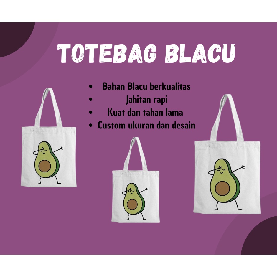 Totebag Blacu,Totebag Custom,Totebag Blacu Sablon,Totebag Blacu Murah