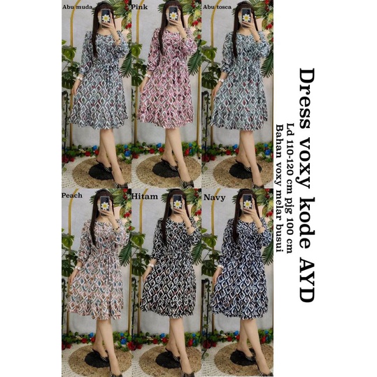 Tunik dress voxy AYD Tunik voxy kotak