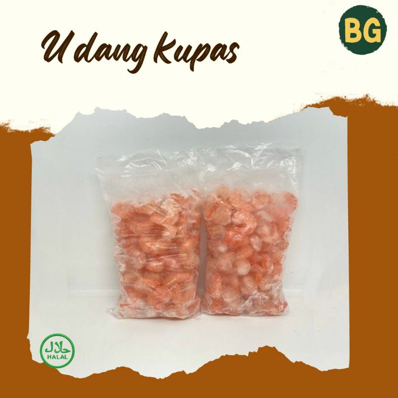 

Udang kupas 500gr, udang kupas lokal beku