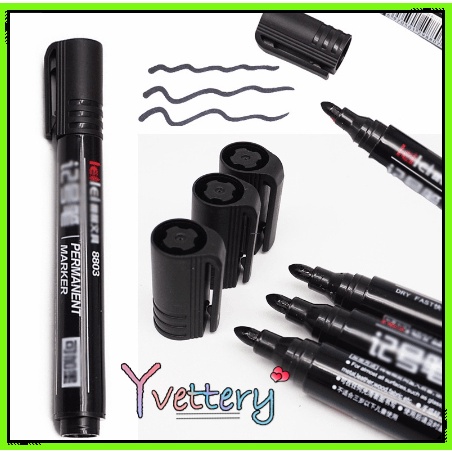 

COD❤️Permanent Marker / Spidol Permanen / Permanent Marker Spidol Permanen Round Tip Refillable yy
