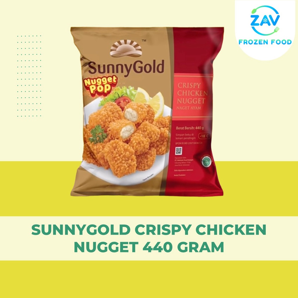 

SUNNYGOLD CRISPY CHICKEN NUGGET 440 GRAM
