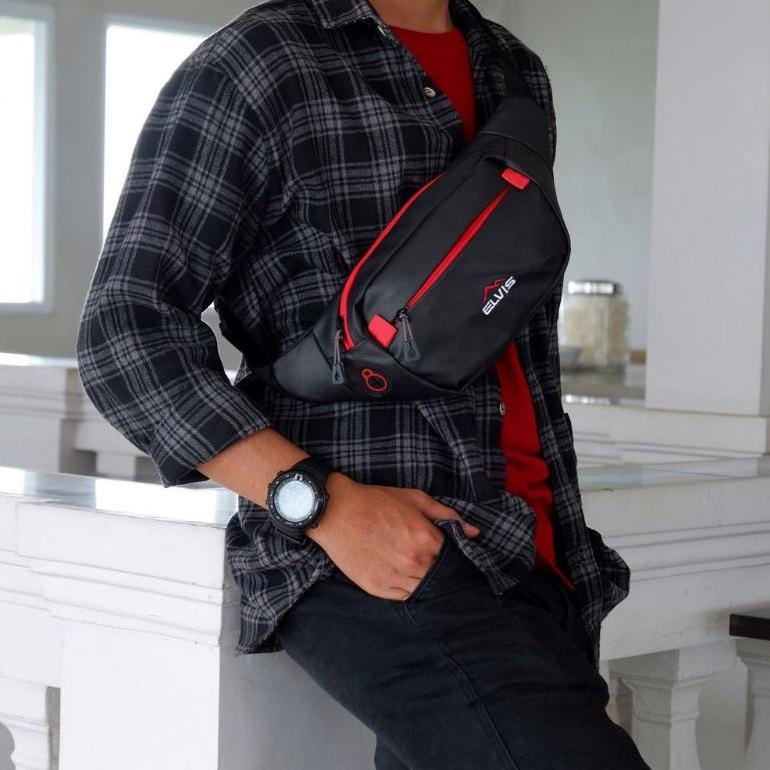 ELVIS BAG tas selempang pria anti air/waistbag pria waterproof/waistbag waterproof elvis/waistbag an